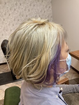 サロンパルヨン ヘアーアンドネイル(SALON paljon Hair&Nail) サイドインナーバイオレット