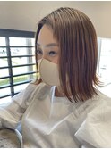 ナチュラル外はねボブ