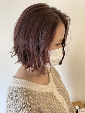 キートス ヘアーデザインプラス(kiitos hair design +) くすみピンク