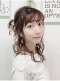 浴衣アレンジ×パーティーヘアセット