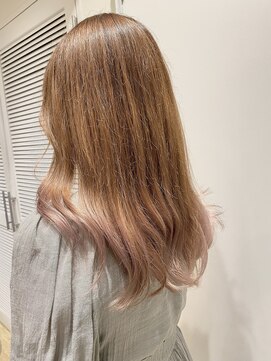 エイト新宿店(EIGHT shinjuku) グラデーション×ペールピンク