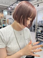 ヒビヲ(HIBIO)&nbsp;ダブルカラーベージュカラーハイトーンカラーケアブリーチボブ