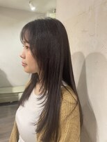 カーム(calm)&nbsp;ザクザクレイヤーカット&透明感ナチュラルブラウンカラー