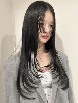 ペレ 梅田(PELE) 前髪/アンブレラカラー/こなれミディ/イメチェン/ウェーブパーマ