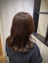 アンプリフィア(amplifier)&nbsp;こっくりチョコレートブラウン×ミディアムヘア