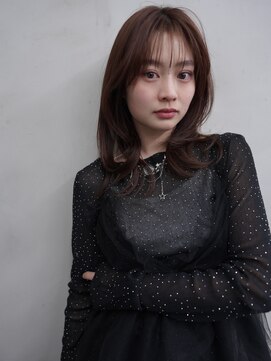 ニコ トウキョウ 渋谷(nico TOKYO) 顔まわりレイヤーハッシュレイヤー透明感オリーブグレージュ渋谷