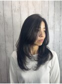 【レイヤーカット】【黒髪】【韓国風】