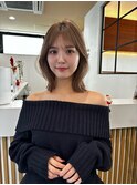 春にぴったり♪明るめベージュ結べるボブ