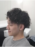 一宮メンズ王道人気ツイスパ×濡れ感マッシュセンターパート20代