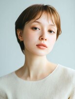 シェル 立川(shell) くびレイヤーエモージュグレージュカラーくびれショート【立川】