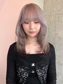 ソル バロール 表参道(SOL .valor) 顔周りレイヤーカットブリーチデザインカラーワンホンレイヤー◆