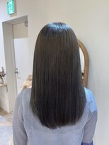 アンド ラ ブランシュ(&.La Blanche)&nbsp;アプリコットオレンジ/くびれヘア/ストレート/縮毛矯正