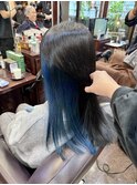 インナーカラー/イヤイングカラー/インナーブルー