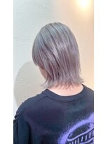 アジールヘア 池袋東口店(agir hair) ブリーチ&ダブルカラーハイトーンシルバーウルフカット池袋東口