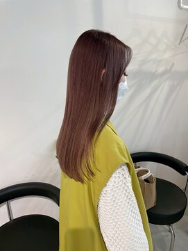  fit stand 千葉/ショートボブ/カット/パーマ/ダブルカラー/トリートメント/縮毛矯正 イメチェン/ピンクベージュ/アンブレラカラー[千葉]