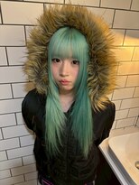 ベレーザ 渋谷(BELEZA)&nbsp;18063エメラルドグリーンエンドカラーウルフアンブレラカラー