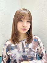 ロンド レグリーズ 立川(Lond leglise)&nbsp;ボブレイヤー/レイヤーカット/ウォームベージュ/顔周り/立川