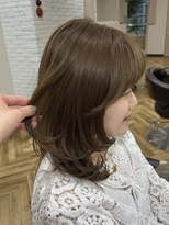 シルクレイ 高田馬場(Silk-lei) ミントベージュ×ミディアムレイヤー