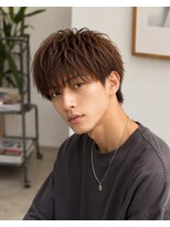 MEN's Baguz MEN'Sカット/ MEN'Sパーマ/ MEN'Sカラー 韓国風マッシュニュアンスパーマ束感メンズヘアスタイル