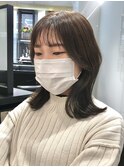 ショコラベージュメルティカラー☆くびれヘアカールベビーバング