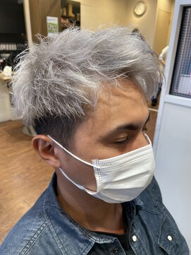 グローリープラス(Glory+plus) メンズショート×ホワイトカラー