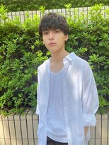 キュー(Cue_)&nbsp;メンズマッシュニュアンスパーマメンズカット（表参道原宿）