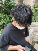 コンマヘアアップバングツーブロックマッシュ束感【市川】