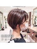 絶壁解消ショートボブ
