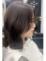 ジエクトカナウ 大阪梅田店(The Ect canow) ミディアム/オルチャンヘア/大人ガーリー/ミントベージュ