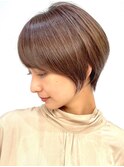 30代40代大人女性/前髪ありショートボブ/ショートヘア/髪質改善