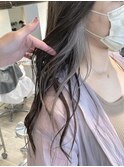 インナーカラー ホワイトグレー