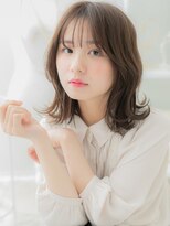 モッズヘア 越谷(mod's hair)&nbsp;イヤリングカラー韓国風レイヤーミディアムTb10越谷20代30代40代