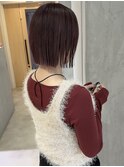【YOKE】秋色ワインレッドチェリーレッドマロンベージュボブ