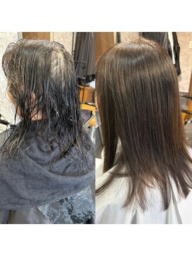ヘアサロンデザイア(HAIR SALON DESIRE) ネオメテオストレート/ビフォアアフター/髪質改善/日光市美容室