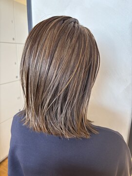 テラス アヴェダ ららぽーとエキスポシティー店(Terrace AVEDA) 3Dカラー切りっぱなしボブ