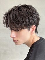 フィフス 仙台(fifth)&nbsp;仙台ニュアンスパーマセンターパートフェザーパーマ緩め毛流れ◆