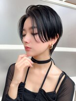 アフロート エル 大阪(AFLOAT L) 耳かけショートボブ/30代/40代/50代/チェリーブラウン