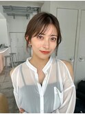 結んで可愛い顔周りカット似合わせ顔まわりレイヤーカット
