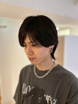 ソイクフ 高田馬場店(SOY-KUFU) 20代30代40代◎似合わせカットブルーブラックフェザーパーマ