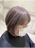 白髪ぼかし/脱白髪染め/ブリーチなしダブルカラー