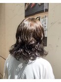 ムースとオイルでコテいらず！ウェーブヘア
