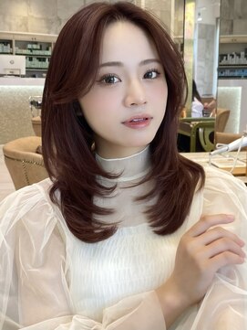 グランド(GRAND) セミロング30代40代ストレートレイヤー前髪なし前髪あり表参道