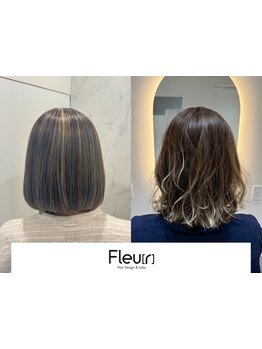 白髪を活かしたカラーリング/隠しハイライトやバレイヤージュ/大人女子だからこそ楽しめる♪