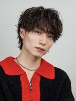 オーシャントーキョーオーバー 渋谷(OCEAN TOKYO OVER) シースルーラウンドマッシュニュアンスフェザーパーマ