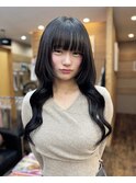 ＊【米子】ボブから黒髪ロングに○韓国風の顔まわり内巻き＊