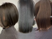 ハイ透明感のカラーからツヤのあるベージュカラーも得意です◎