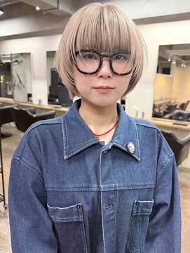 ソイ 下北沢(soi) ベージュ/エフェクトブリーチ/レイヤーショート【下北沢】