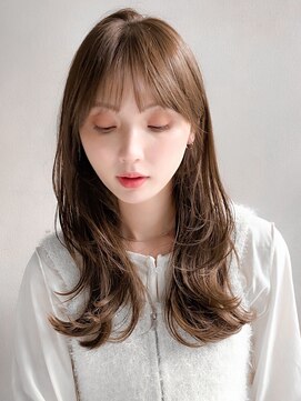 リヤン 表参道(lyann) 愛され結べるボブデジタルパーマサイドバングピンクベージュ