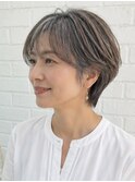 白髪ぼかしハイライト