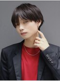 ラウンドマッシュナチュラルショート刈り上げツーブロック